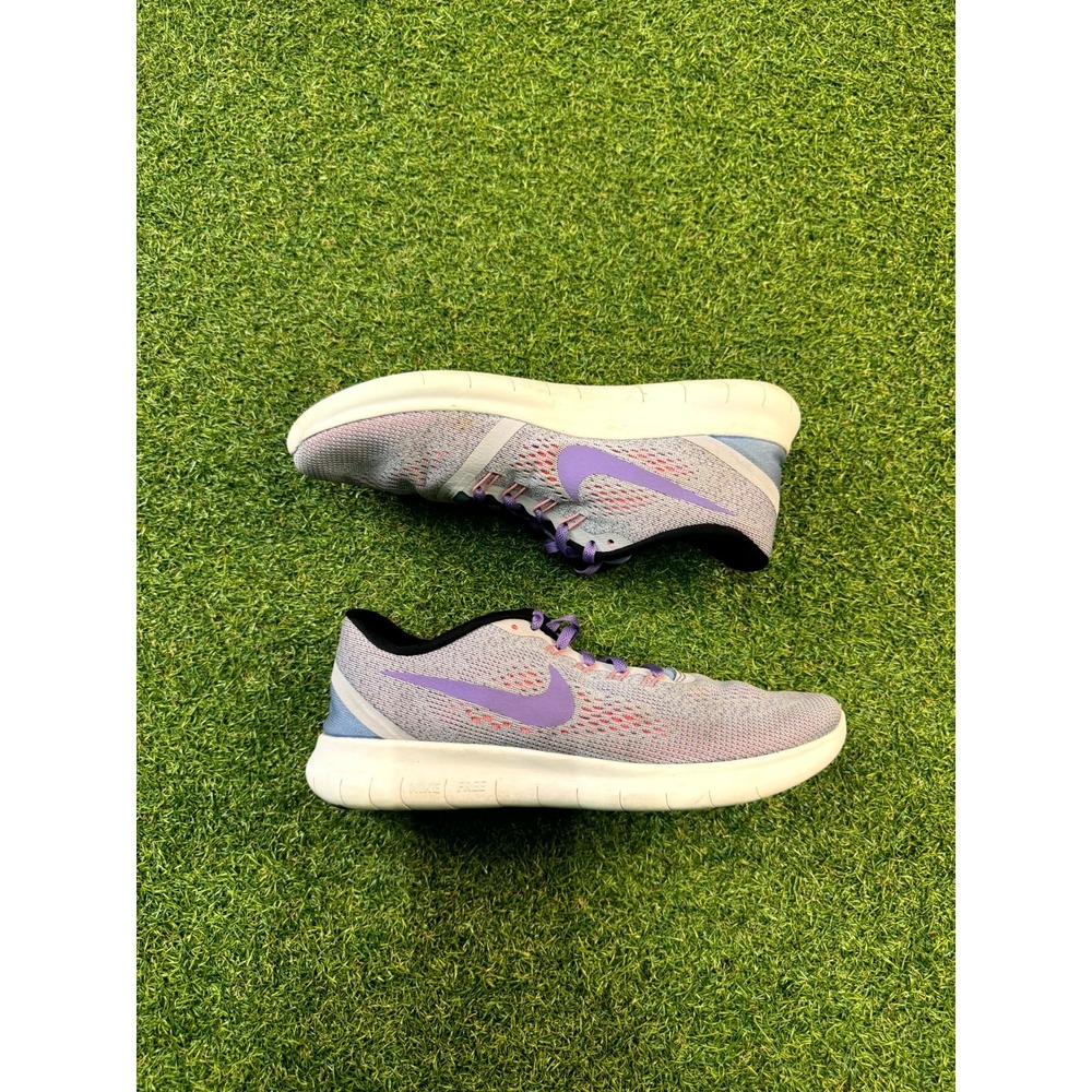 Nike‎ Free Run 831509-009 Womens 10 Running Shoes Gray Purple Athletic Sneakers